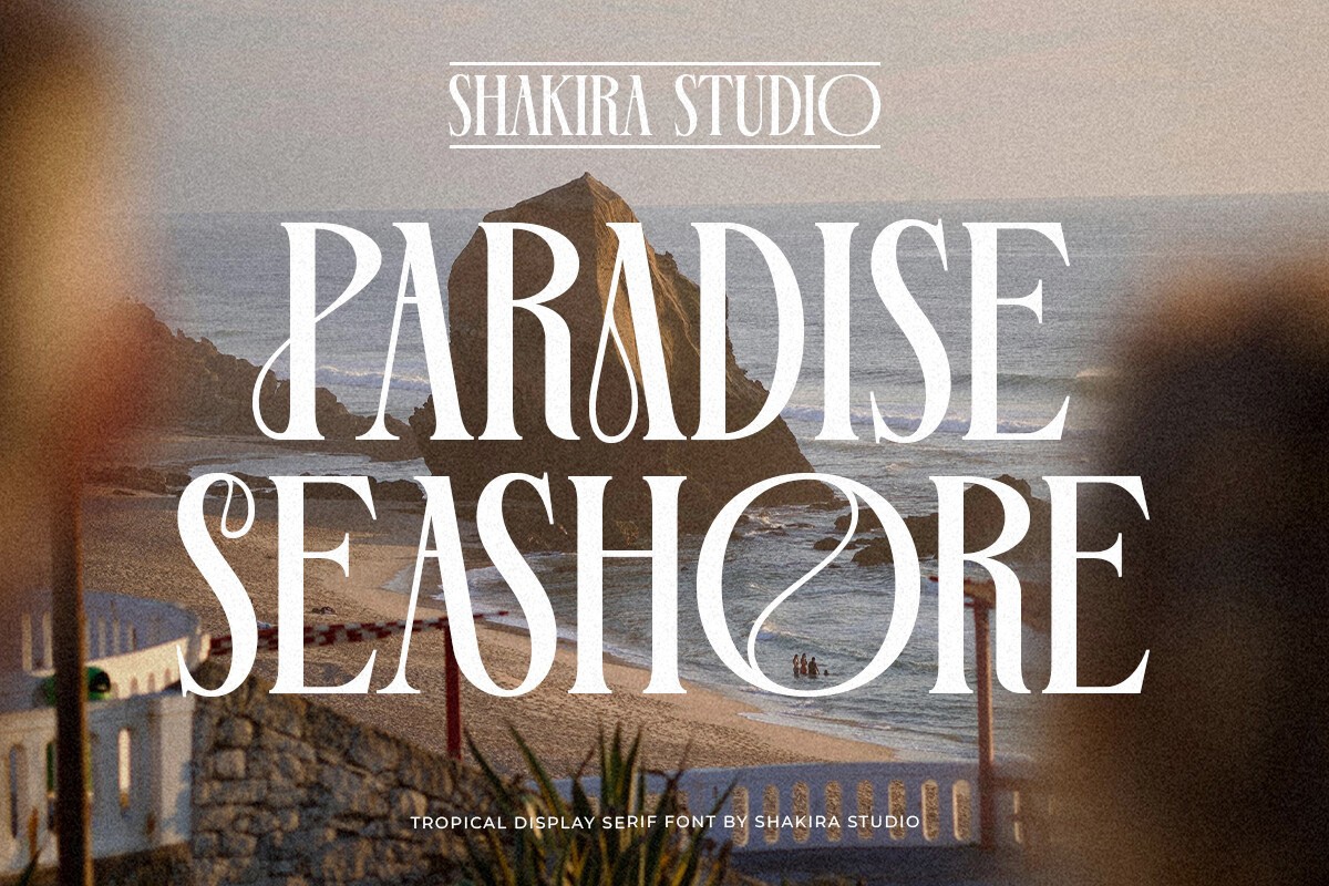 Ejemplo de fuente Paradise Seashore Regular