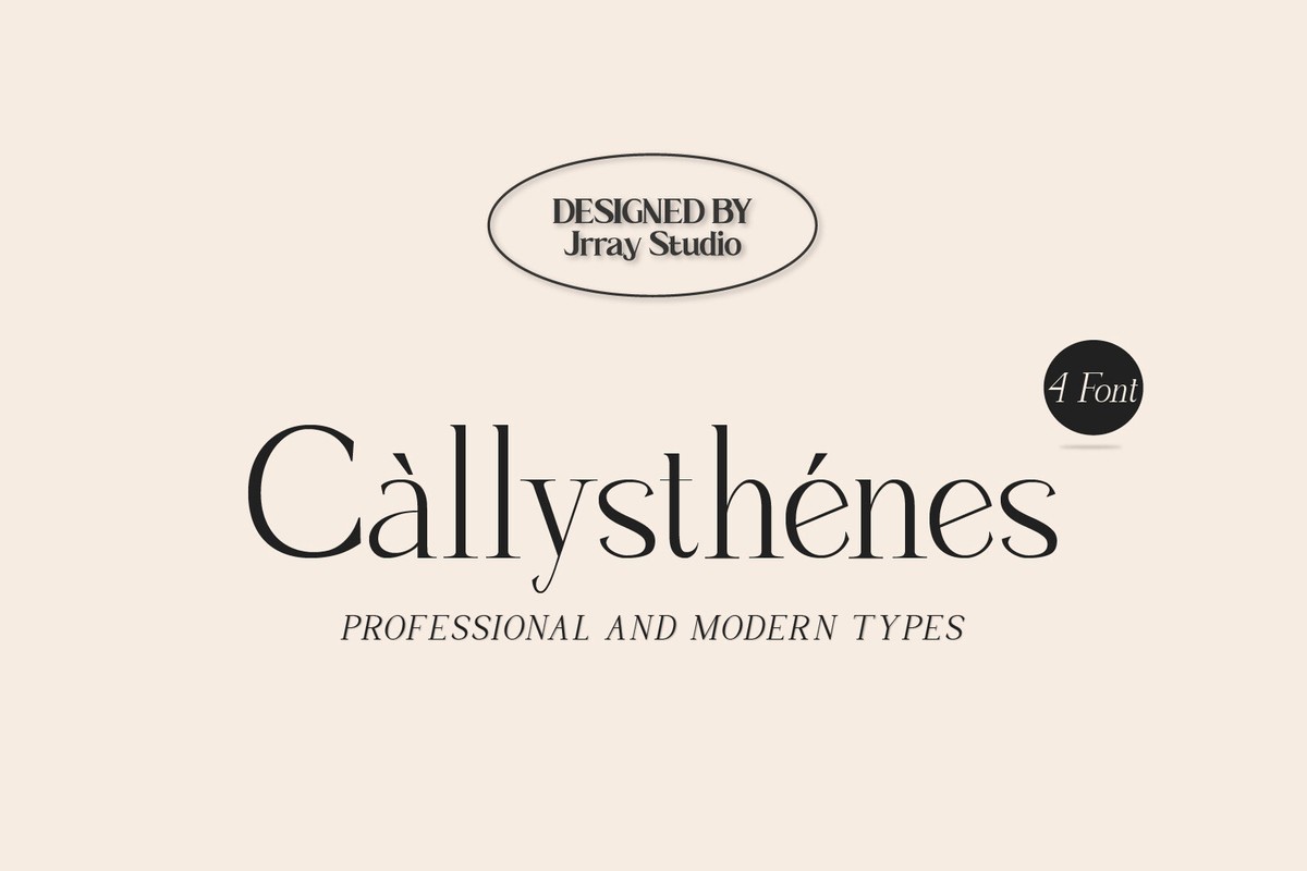 Ejemplo de fuente Callysthenes Regular