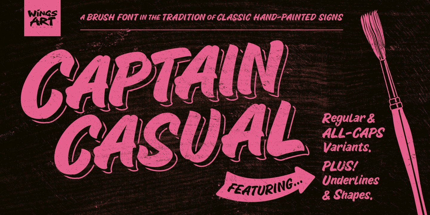 Ejemplo de fuente Captain Casual Regular