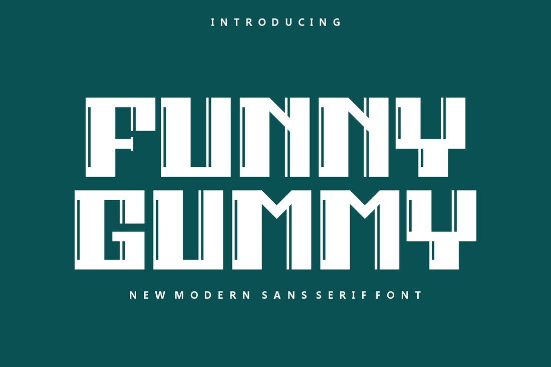 Ejemplo de fuente Funny Gummy Regular