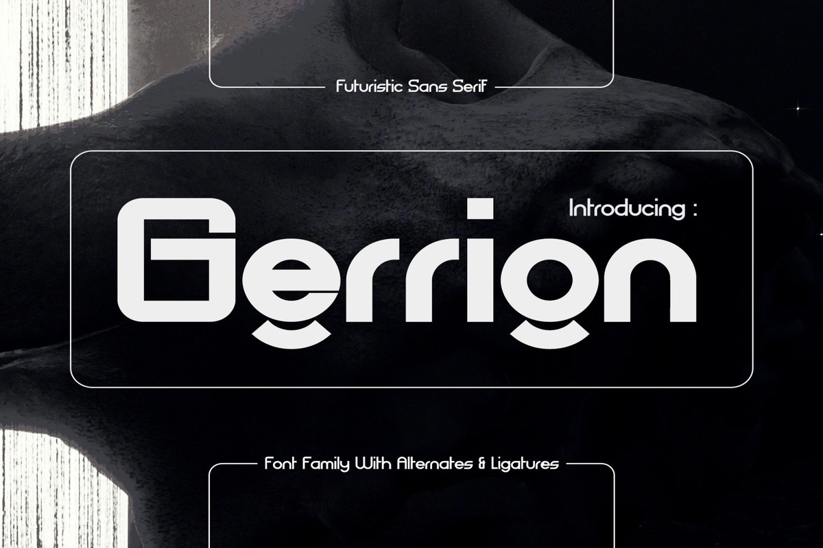 Ejemplo de fuente CF Gerrion Regular