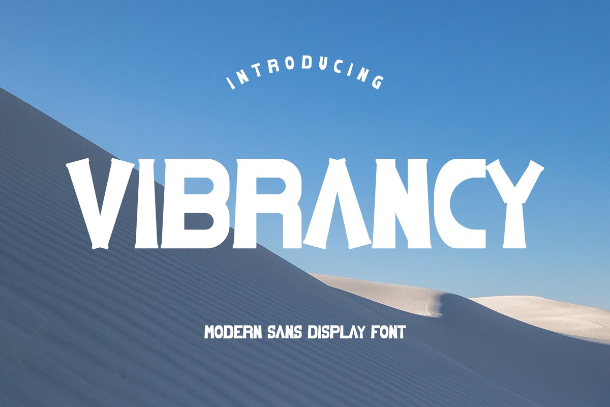 Ejemplo de fuente Vibrancy Regular
