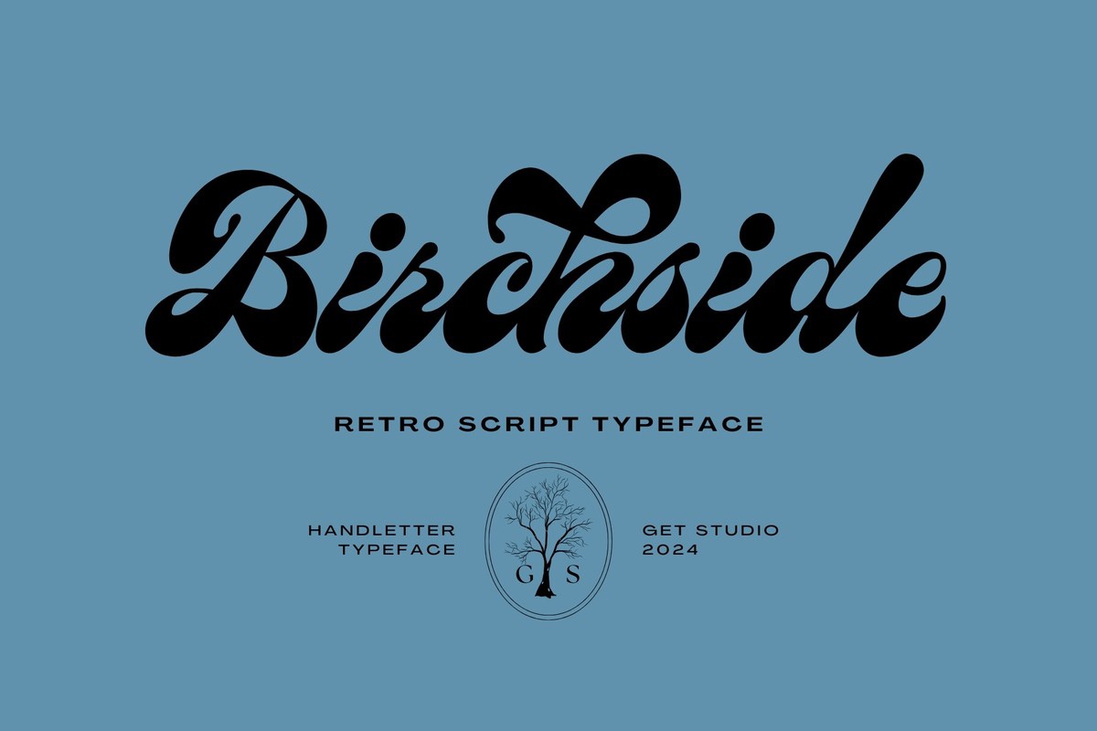 Ejemplo de fuente Birchside Typeface Regular