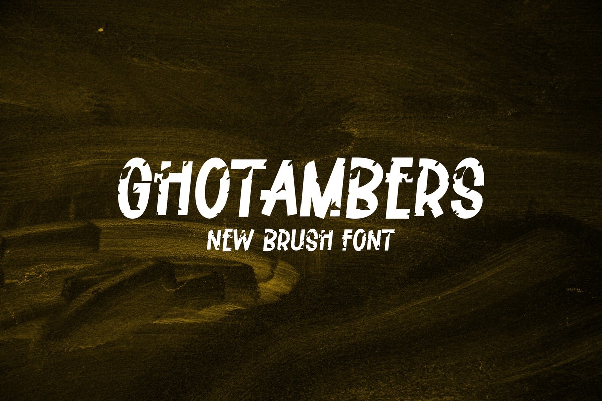 Ejemplo de fuente Ghotambers Regular